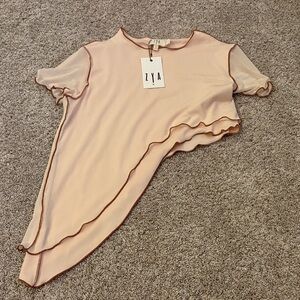 Asymmetrical Blush Blouse